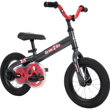 Huffy 22301 Grow 2 Go Kids Bike, Balance to Pedal, Red +2 Year Extended Warranty