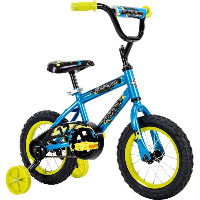 Huffy Pro Thunder Kids 12inch Bike with Training Wheels + 2 Year Extended Warranty