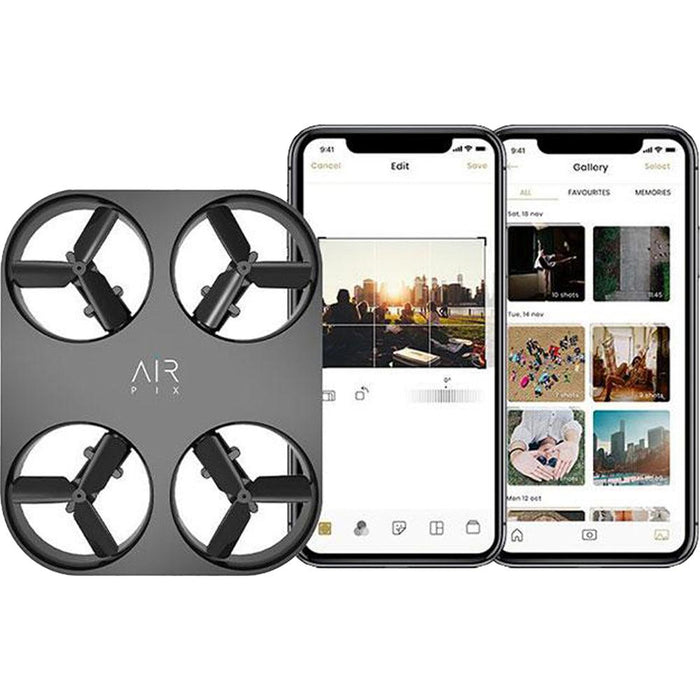 AirSelfie AIR PIX Pocket-Size 12MP HD Flying Camera, Smartphone Control Drone - Open Box