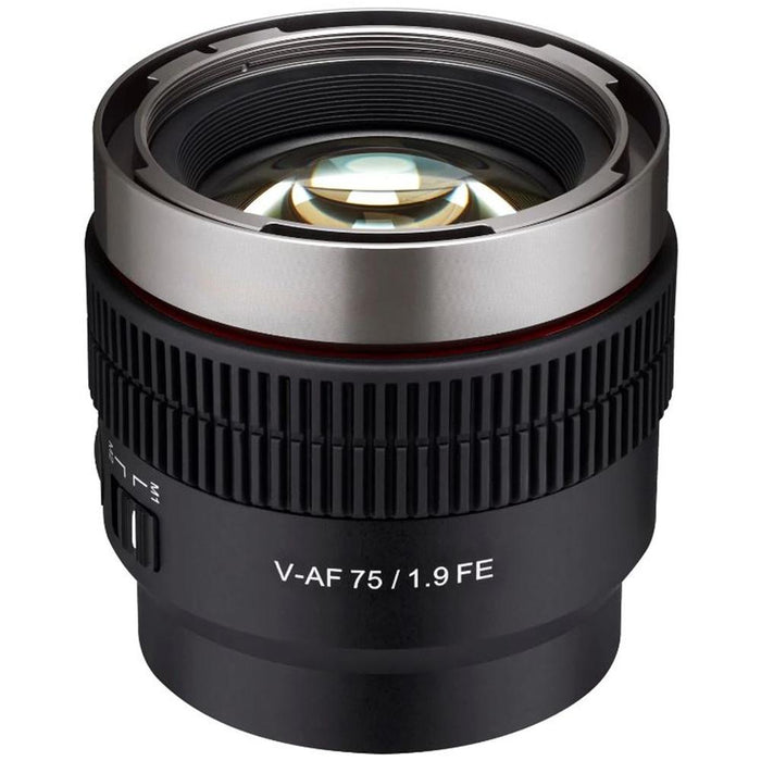 ROKINON 75mm T1.9 Full Frame Cine Auto Focus for Sony E Mount Cameras (CAF75-NEX)