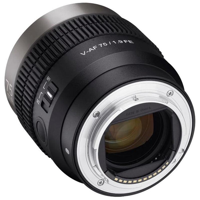 ROKINON 75mm T1.9 Full Frame Cine Auto Focus for Sony E Mount Cameras (CAF75-NEX)