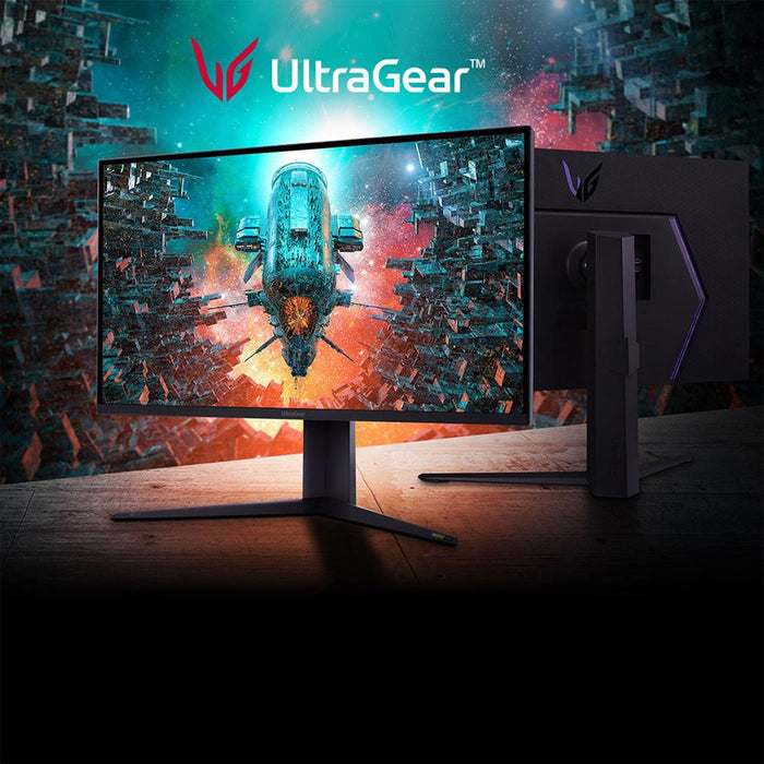 LG 32" UltraGear UHD 4K Nano IPS w/ ATW Monitor, G-SYNC w/ LG GP9 Speaker Bundle