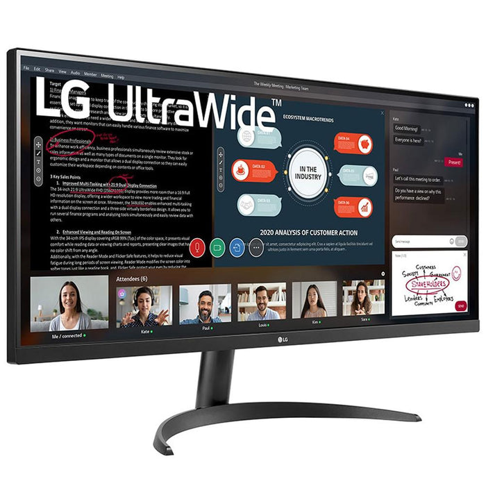 LG 34" UltraWide FHD HDR Monitor with FreeSync (34WP500-B)
