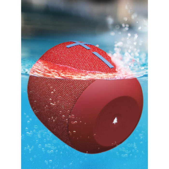 Logitech Ultimate Ears WONDERBOOM 2 Waterproof Bluetooth Speaker (Radical Red) - Open Box