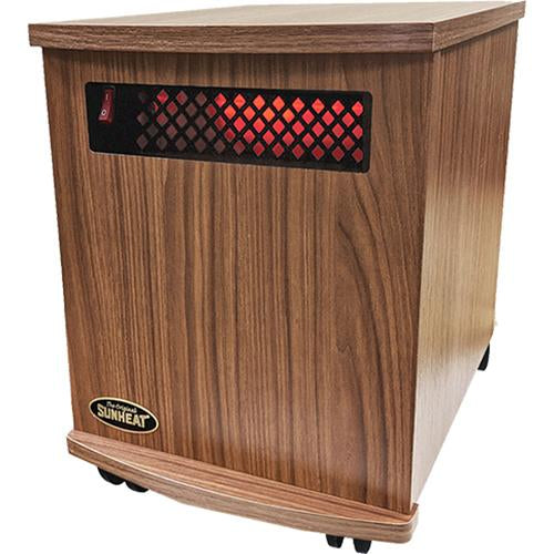 SUNHEAT USA1500-M Indoor Infrared Space Heater, 150100007 (American Walnut) - Open Box