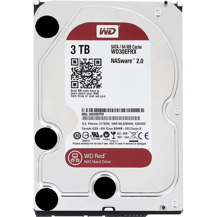 WD 3TB Red 5400 rpm SATA III 3.5" Internal NAS HDD (WD30EFRX) - Open Box