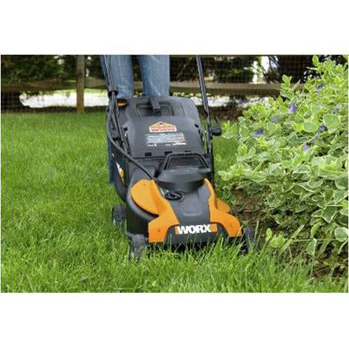 Worx 24V Cordless 14-inch Lawn Mower with IntelliCut & Removable Battery - Open Box