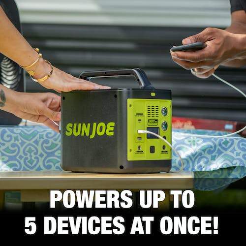 Sun Joe PPG300 307Wh 6-Amp Portable Power Generator with Outlets and USB Ports