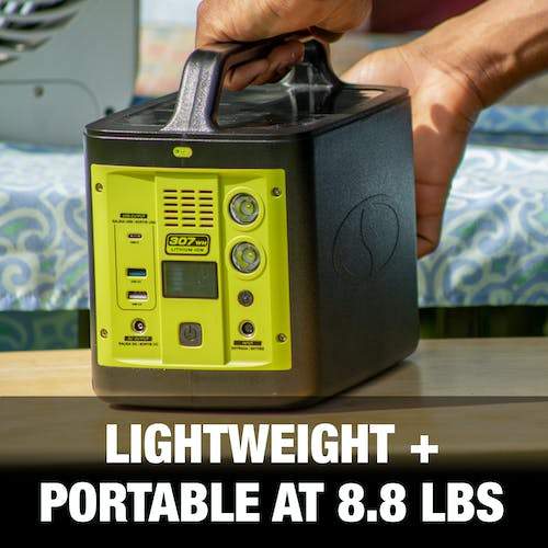 Sun Joe PPG300 307Wh 6-Amp Portable Power Generator with Outlets and USB Ports