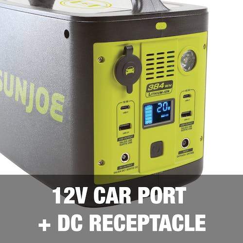 Sun Joe PPG400 384Wh 6-Amp Portable Power Generator with Outlets and USB Ports
