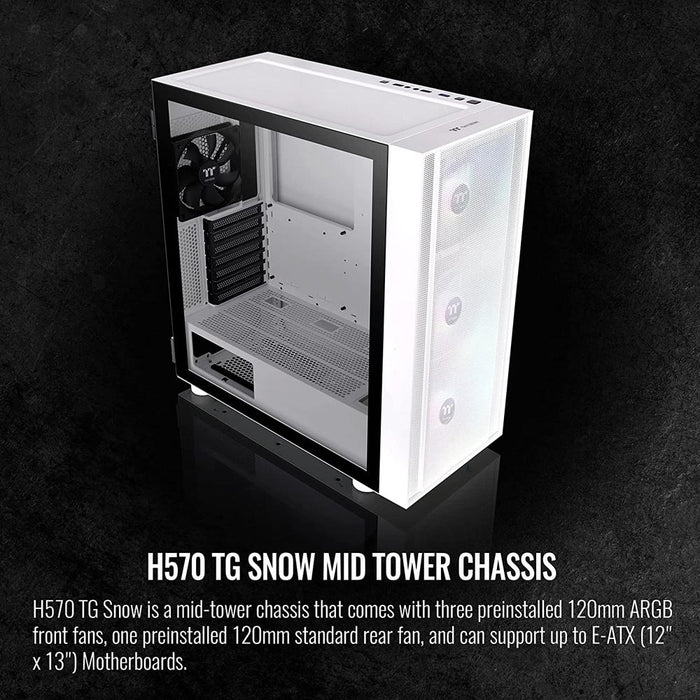 Thermaltake H570 TG Snow Gaming Case