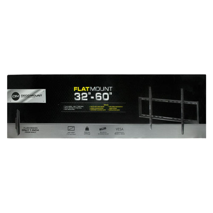 Deco Mount Slim Flat Wall Mount Ultimate Bundle Kit for 32-60 inch TVs