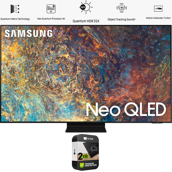 Samsung 43 Inch Neo QLED 4K Smart TV 2021 Renewed with 2 Year Extended Warranty