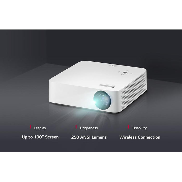 LG PH30N CineBeam Portable 250 ANSI Lumens HD LED Projector - Open Box