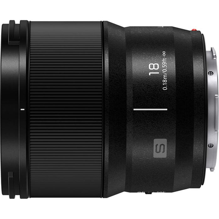 Panasonic LUMIX S 18mm f/1.8 Camera L-Mount Lens for Mirrorless Full Frame Cameras (S-S18)