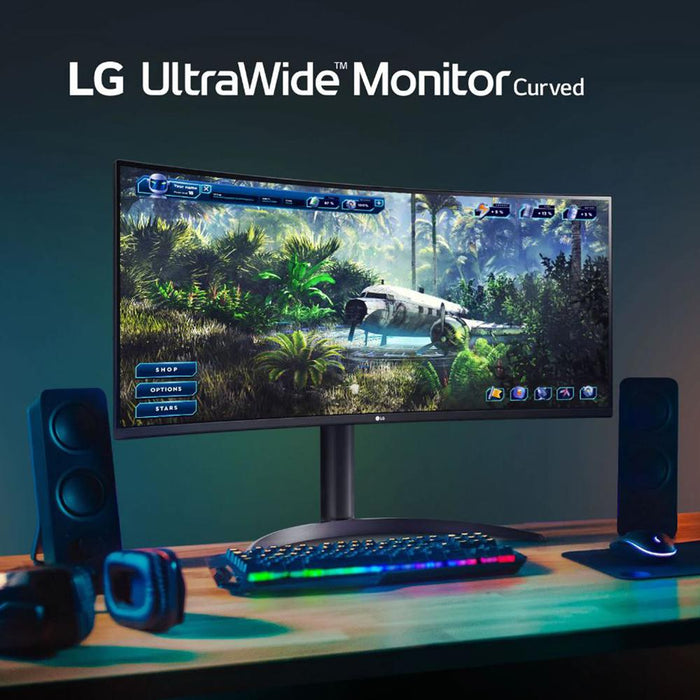 LG 34WP65C-B 34" Curved UltraWide QHD HDR FreeSync Premium Monitor