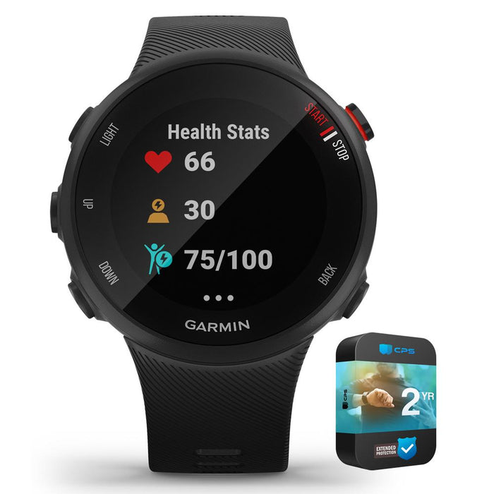 Garmin Forerunner 45S GPS Running Smartwatch Black Renewed with 2 Year Warranty