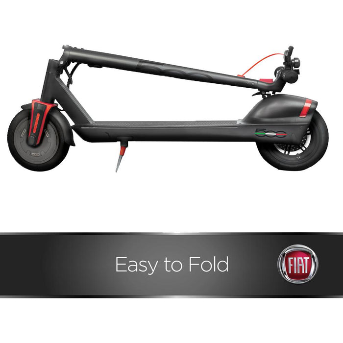 Fiat 3-Speed Portable Folding Electric Scooter 350W Motor (Black) - Open Box