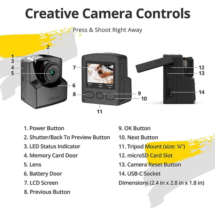Brinno Creative Timelapse Camera Kit - (BAC2000) - Open Box