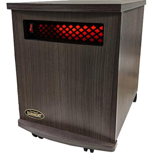 SUNHEAT USA1500-M Indoor Infrared Space Heater, 150100008 (Charcoal Walnut) - Open Box