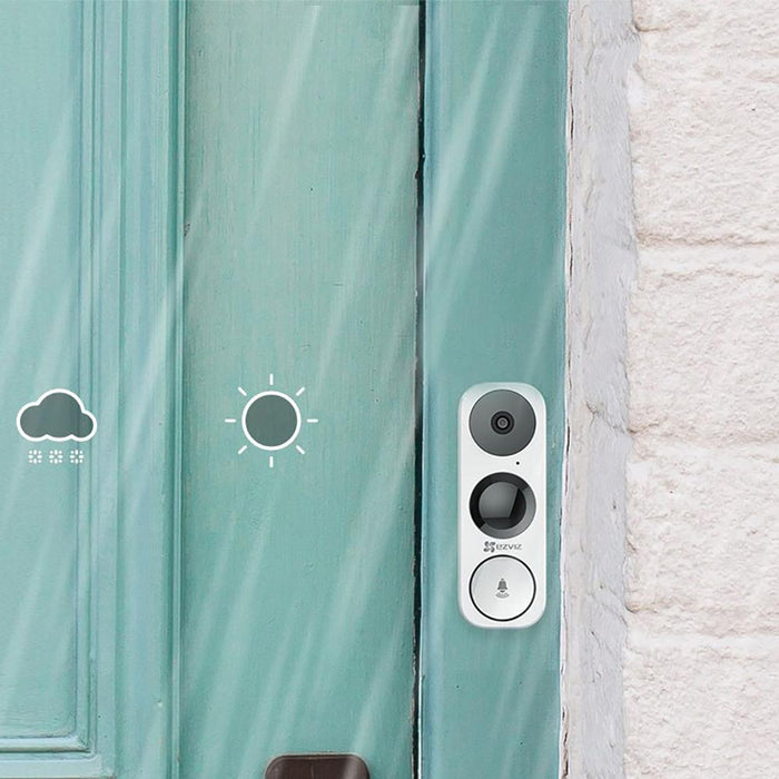 EZVIZ DB1 - Smart Video Doorbell, Wi-Fi Connected, 180 Degree Vertical FOV - Open Box