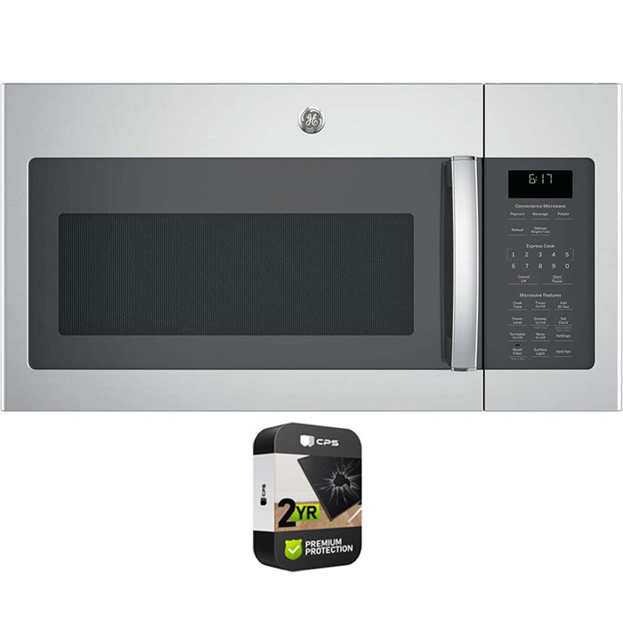GE 1.7 Cu. Ft. Over-the-Range Microwave Oven Stainless Steel + 2 Year Warranty