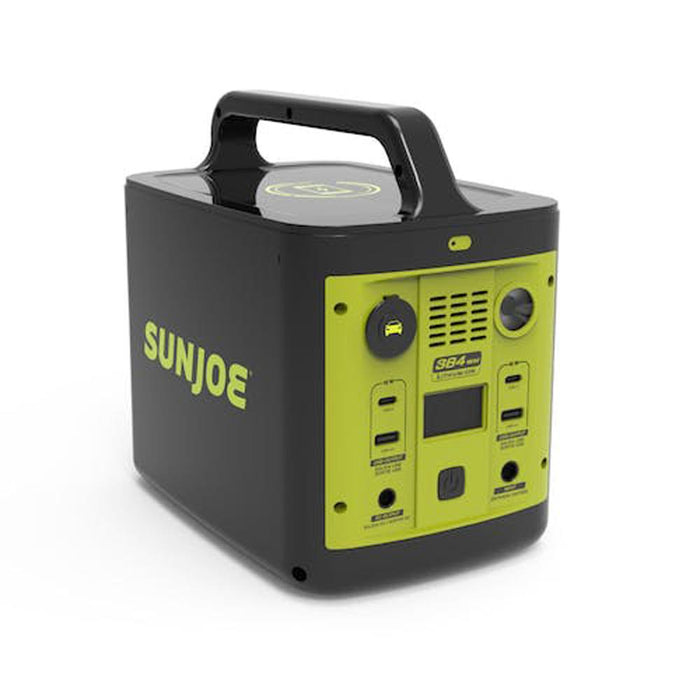 Sun Joe 384Wh 6-Amp Portable Power Generator w/Outlets & USB Ports +Warranty Kit