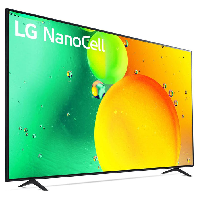 LG 75" HDR 4K UHD Smart NanoCell LED TV (2022) (Renewed) + 2 Year Protection Pack