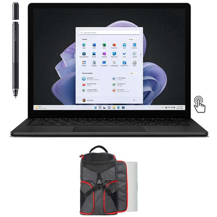 Microsoft Surface Laptop 5 13.5" Intel i5, 8GB/512GB Touch, Black + Accessories Bundle