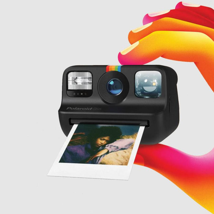 Polaroid Originals GO Mini Instant Camera (Black) and Everything Box with Color Film