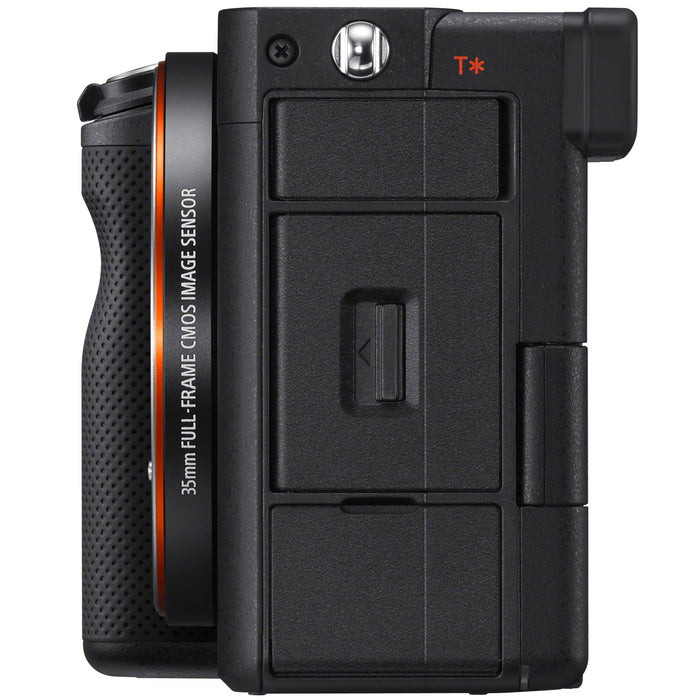 Sony a7C Mirrorless Full Frame Camera Body Kit Black + Tamron 70-300mm Lens Bundle