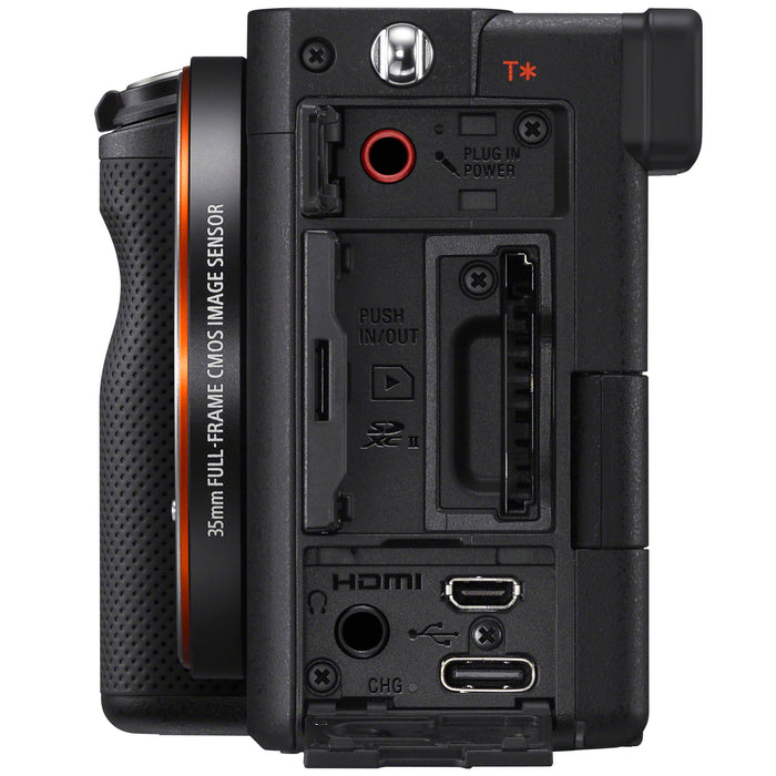Sony a7C Mirrorless Full Frame Camera Body Kit Black + Tamron 70-300mm Lens Bundle
