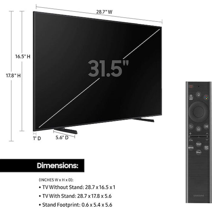 Samsung QN32LS03BB 32 inch The Frame QLED 4K UHD Quantum HDR Smart TV (2022) - Open Box