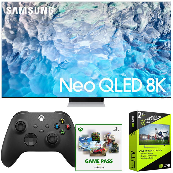 Samsung QN65QN900B 65" Neo QLED 8K Smart TV (2022) Ultimate Bundle with Xbox Controller