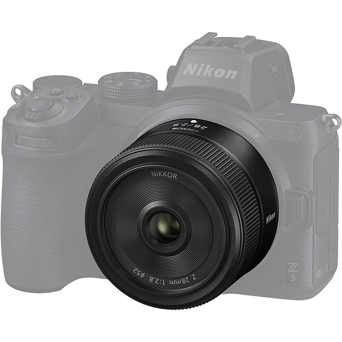 Nikon NIKKOR Z 28mm f/2.8 Full Frame Prime Lens for Z-Mount with Lexar 64GB Card