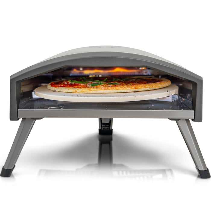 Deco Chef Outdoor Gas Pizza Oven, Portable Design, Self-Rotating Baking Stone, Stainless