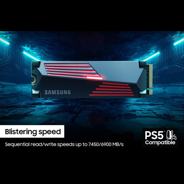 Samsung 990 PRO Heatsink PCIe 4.0 NVMe SSD 1TB (MZ-V9P1T0CW)
