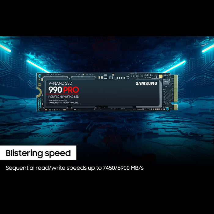 Samsung 990 PRO, PCIe 4.0 m.2 SSD with Heatsink for PS5 & PC, 1TB