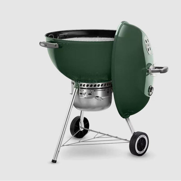 Weber Original Kettle Premium 22" Charcoal Grill Green with 2 Year Warranty