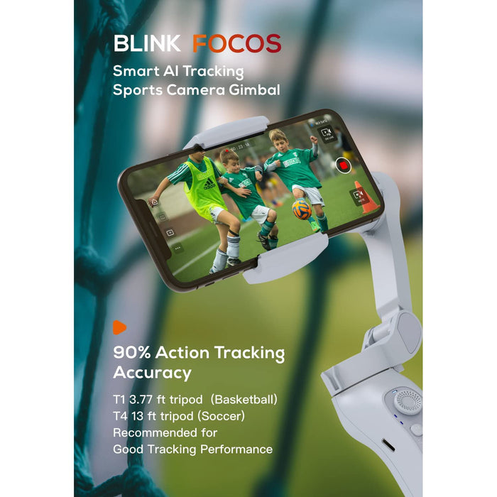 Blink Tech Focos 3-Axis Smart Phone Gimbal Camera Stabilizer with Auto Tracking for iPhone