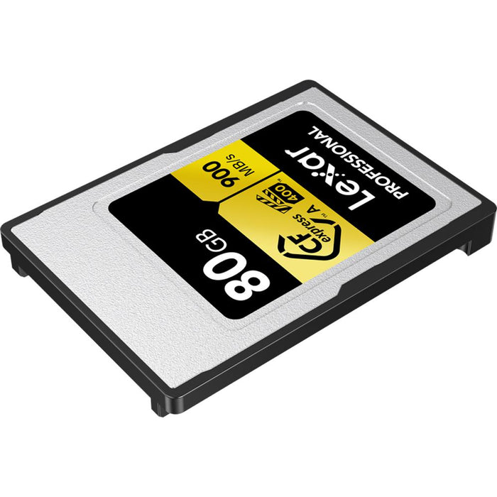 Lexar 80GB CFexpress Type A Pro Gold R900/W800 Memory Card + 64GB Memory Card
