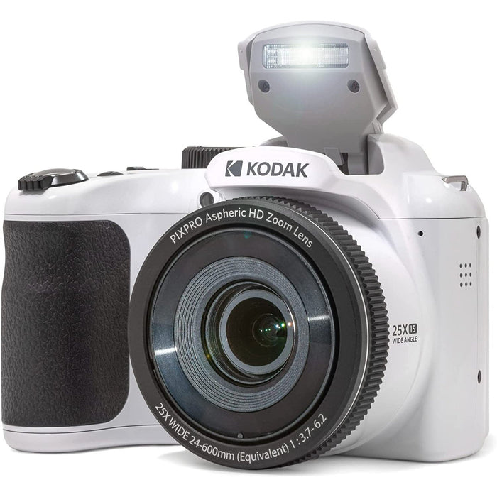 Kodak PIXPRO Astro Zoom AZ255-WH 16MP Digital Camera, 25X Optical Zoom, White