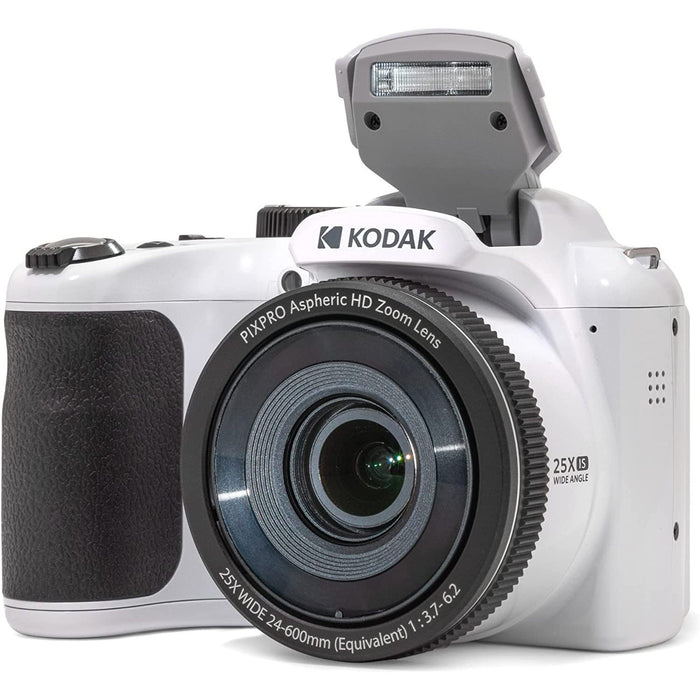 Kodak PIXPRO Astro Zoom AZ255-WH 16MP Digital Camera, 25X Optical Zoom, White