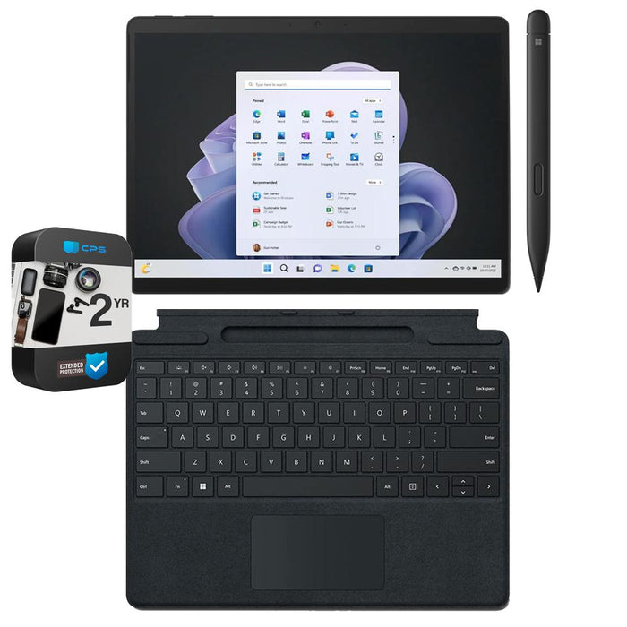 Microsoft Surface Pro 9 13" Tablet i7 16/512GB, Graphite +Accessories +Extended Protection