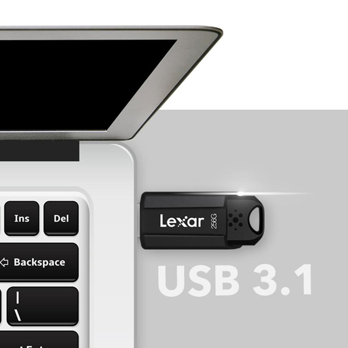 Lexar JumpDrive S80 USB 3.1 Flash Drive 128G Black 3-Pack