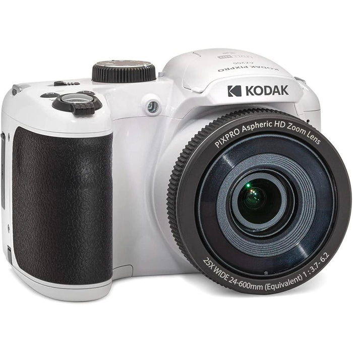 Kodak PIXPRO Astro Zoom 16MP Digital Camera 25X Zoom White with 32GB Memory Card