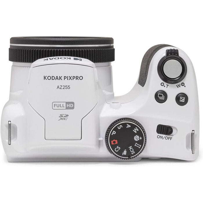 Kodak PIXPRO Astro Zoom 16MP Digital Camera 25X Zoom White with 32GB Memory Card