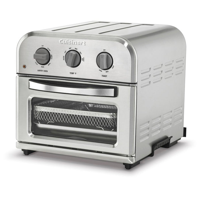 Cuisinart Compact AirFryer/Convection Toaster Oven - Stainless Steel (TOA-26), Refurbished