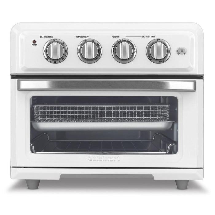 Cuisinart Convection Toaster Oven Air Fryer with Light White + Knife & Oven Mitt