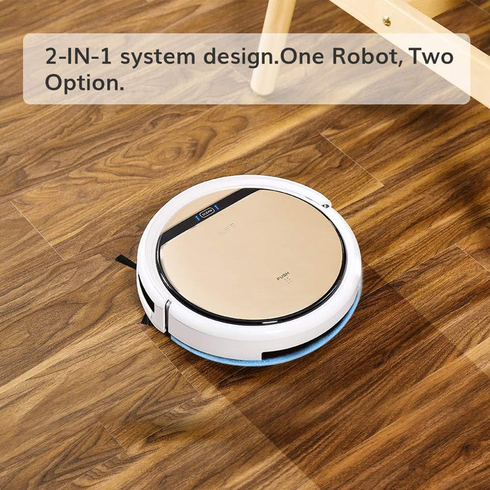 iLife V5s Pro 2-in-1 Robot Vacuum Cleaner and Mop Combo - Factory Refurbished